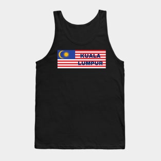 Kuala Lumpur City in Malaysian Flag Tank Top